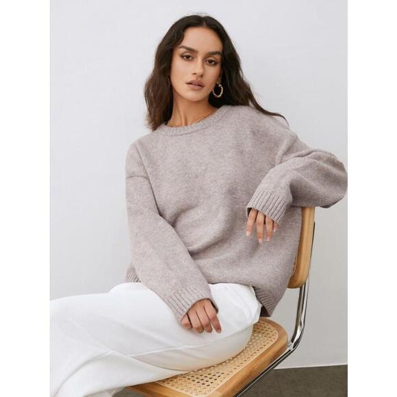 Commense Sweaters - NWT Commense Lightweight Cloud Weather Pullover Sweater, Beige/Camel, Med (B16)​